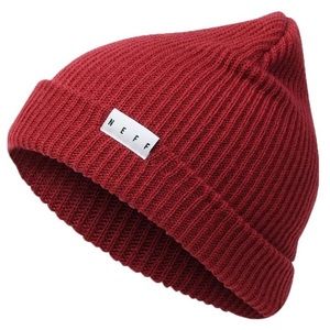 Burgundy beanie